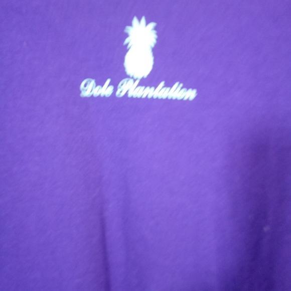 Purple Dole S/S Pineapple Pullover Crew Neck Hawaii Shirt Tee XL - Picture 4 of 6